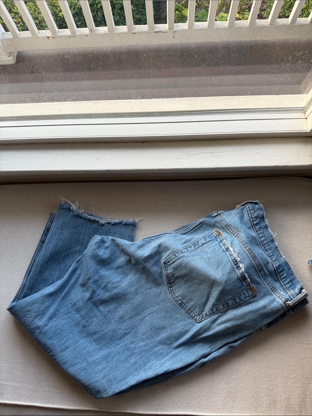 Abercrombie & Fitch Light Blue Women's Jeans- The Ankle Straight Ultra High Rise